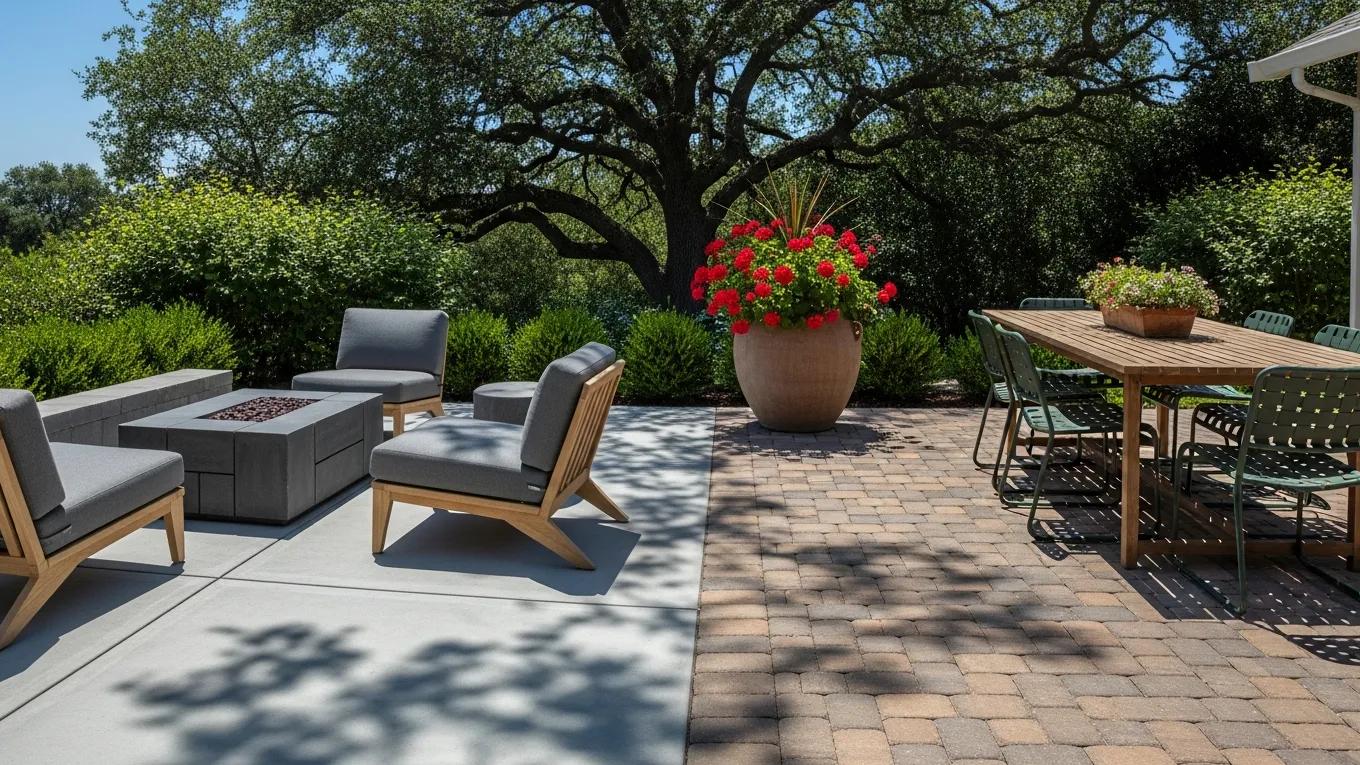 Featured image for &ldquo;Concrete Patio vs. Pavers: Which Is Right for Your Fredericksburg Home?&rdquo;