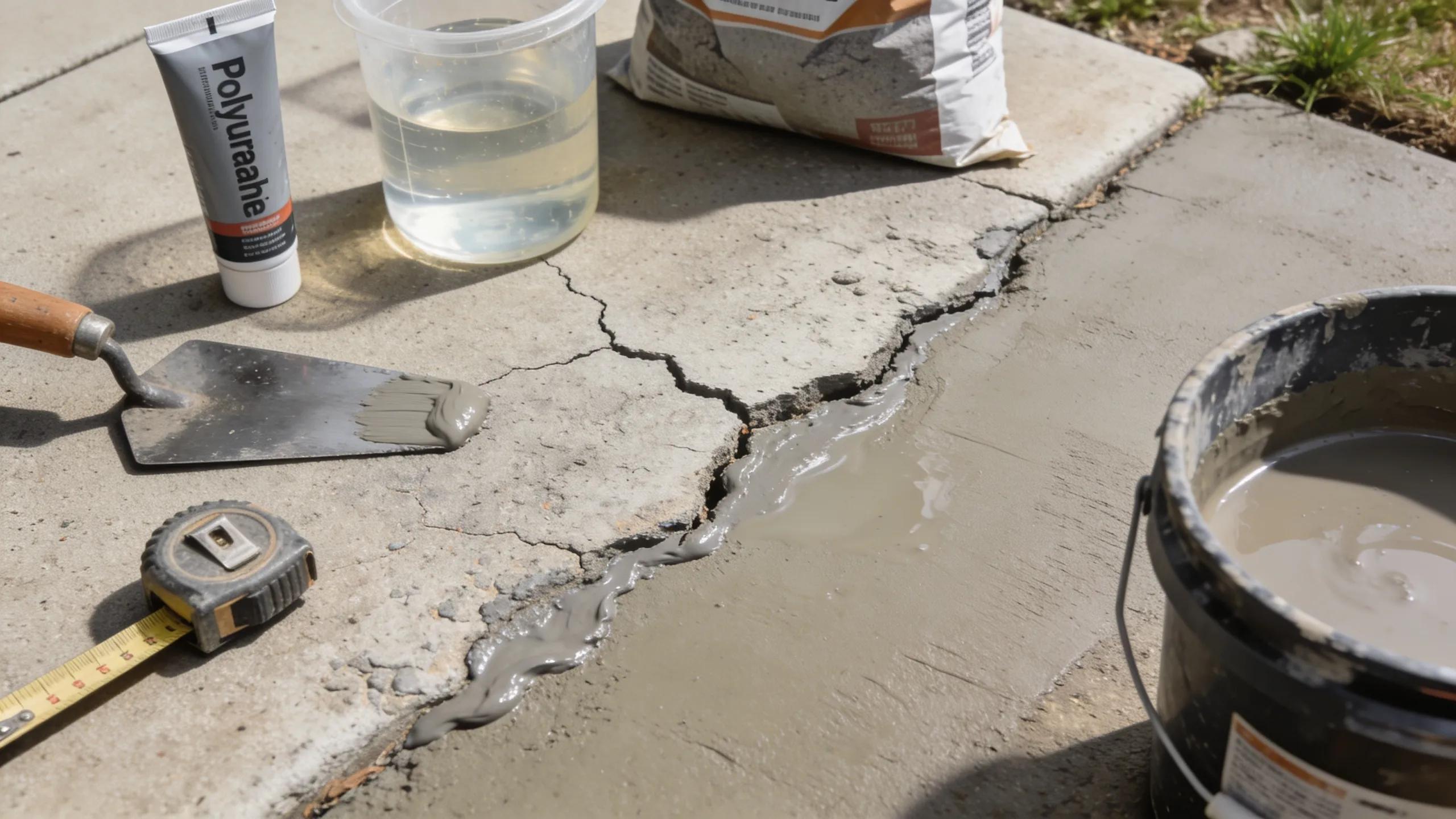 Overview of sidewalk repair methods including crack filling and leveling techniques