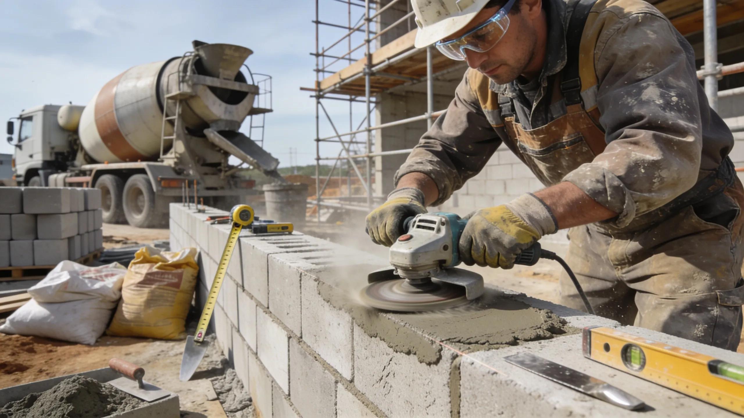 Expert construction techniques for concrete retaining walls in use