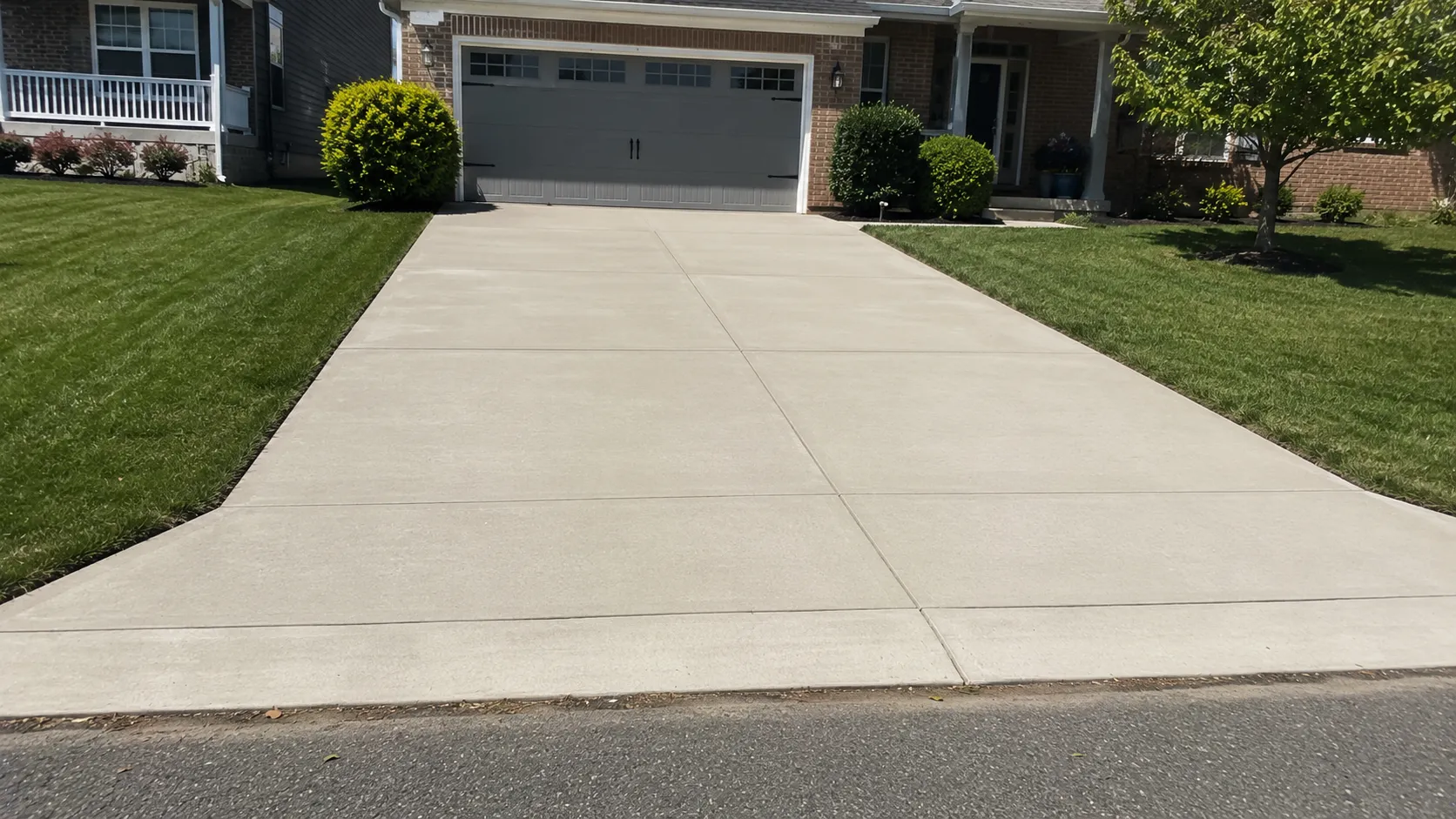 Durable concrete patio built with quality materials and proper curing
