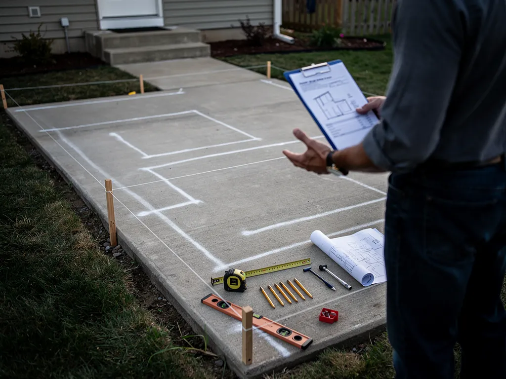 Contractor providing an in-person estimate and written quote