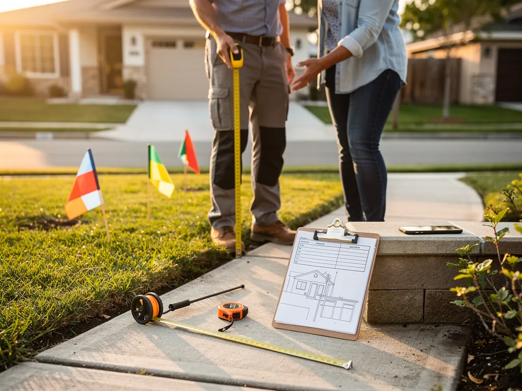 Homeowner calling to request a free sidewalk estimate