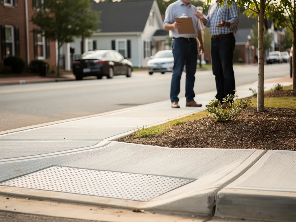 What Are the Sidewalk Design and Construction Standards in Fredericksburg