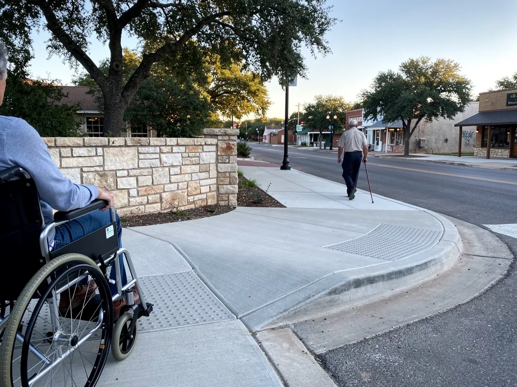 How Does Fredericksburg Address Accessibility for Sidewalks