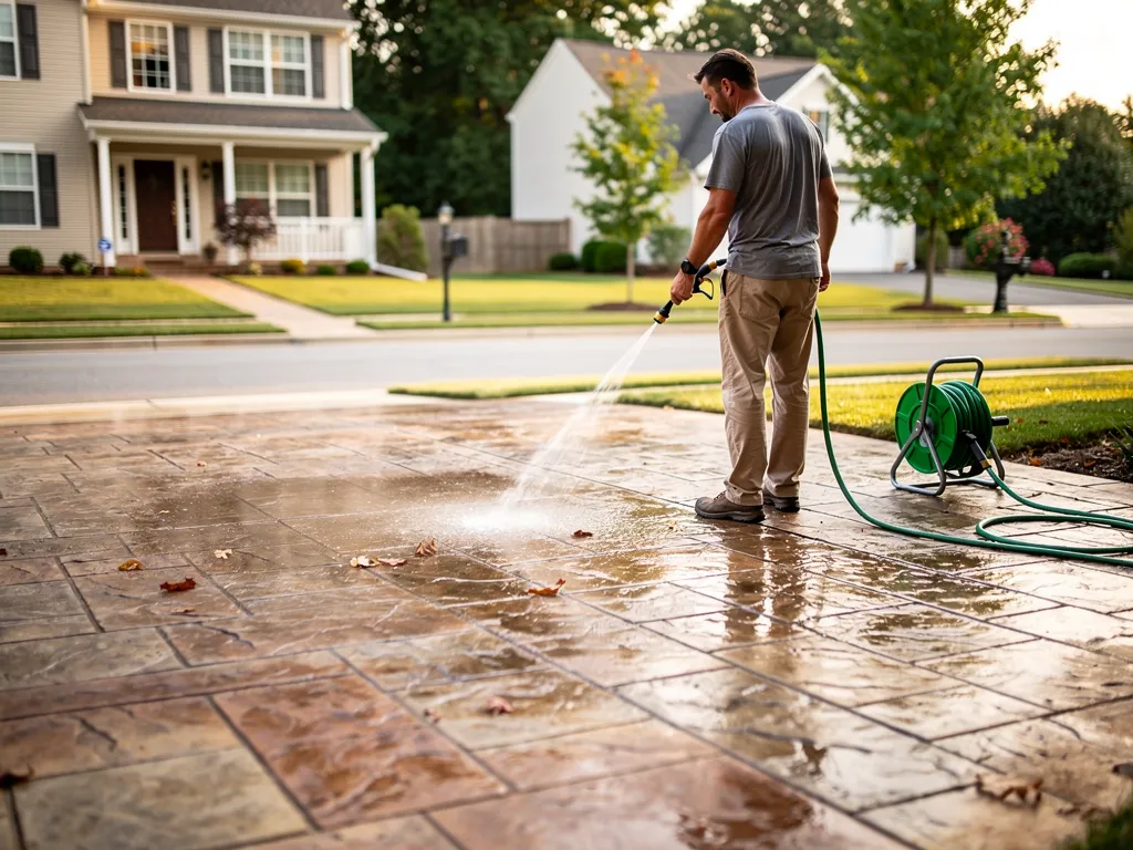 How to Maintain and Repair Your Stamped Concrete Driveway in Fredericksburg and Stafford